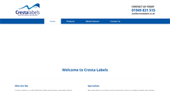 Desktop Screenshot of crestalabels.co.uk